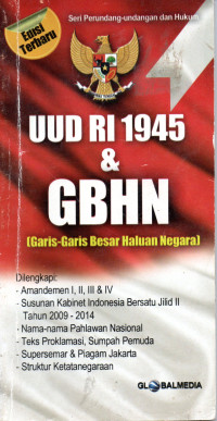 Image of UUD RI & GBHN Beserta Perubahannya.