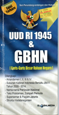 Image of UUD RI 1945 & GBHN (Garis-Garis Besar Haluan Negara)