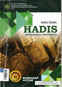 Image of Hadis (Berbahasa Indonesia) Kelas XI